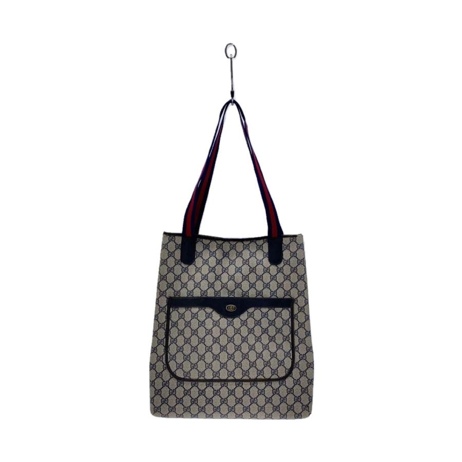 GUCCI◇GGスプリーム オールドグッチ シェリーライン トートバッグ/PVC