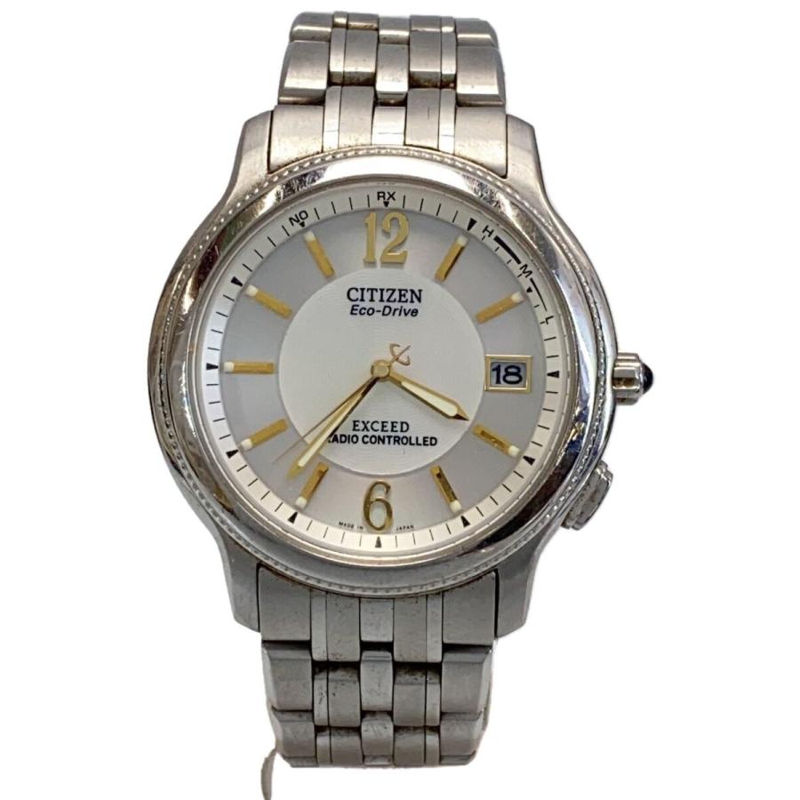 CITIZEN EXCEED Eco-Drive シルバー CITIZEN◇EXCEED/エコドライブ/ソーラー/アナログ/ステンレス/シルバー