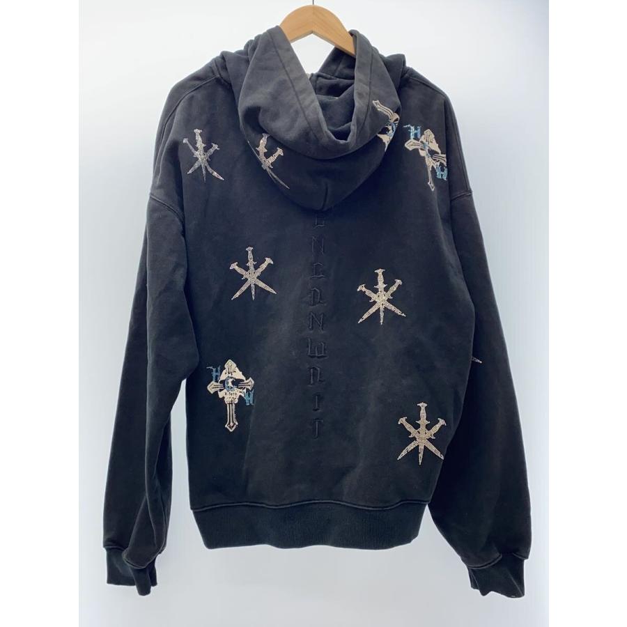 UNKNOWN◇ジップパーカー/XL/コットン/BLK/DK-T5-UK// : セカンド