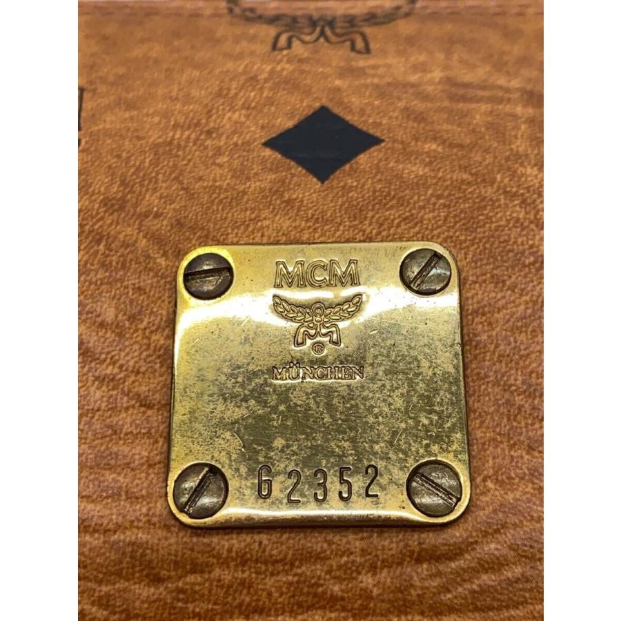 MCM◇ヴィセトス柄/筒型/ショルダーバッグ/レザー/BRW/総柄 MCM◇ヴィセトス柄/筒型/ショルダーバッグ/レザー/BRW/総柄