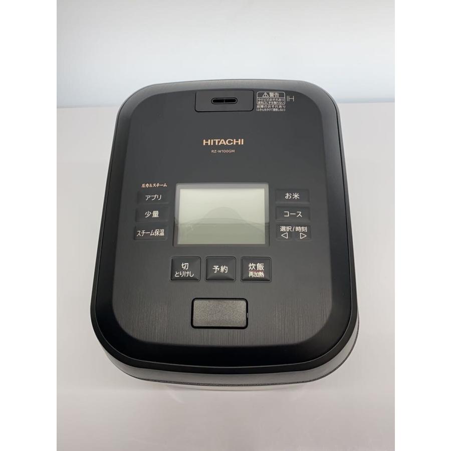 HITACHI◇炊飯器 圧力&スチーム ふっくら御膳 RZ-W100GM(K