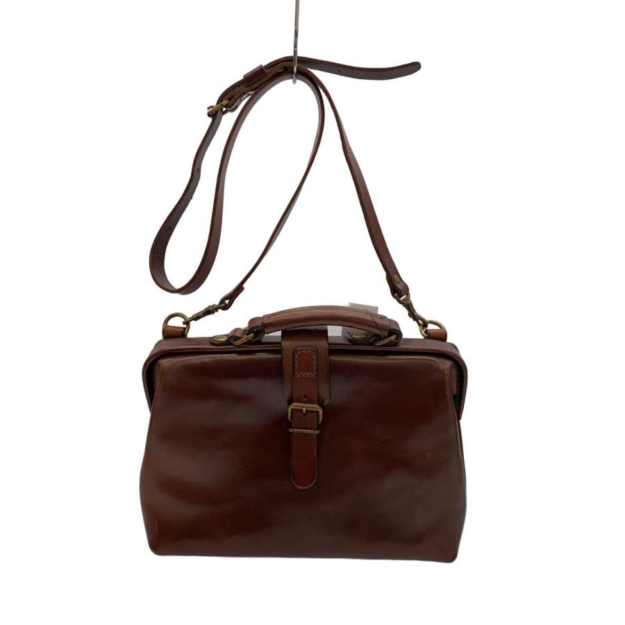 HERZ / ショルダーバッグ/レザー/BRW HERZ◇ショルダーバッグ/レザー/BRW/無地/※角スレ有 : セカンド