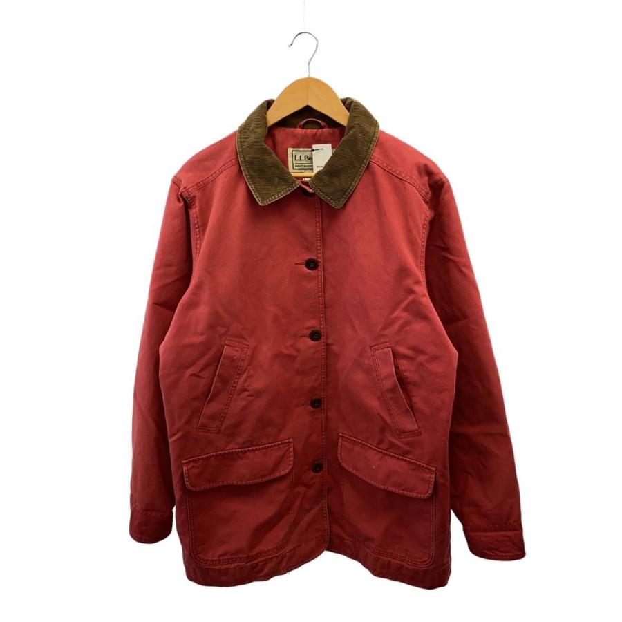 【LLbean】 ハンティングジャケット L.L.Bean◇ハンティングジャケット/木タグ/ジャケット/L/コットン/RED