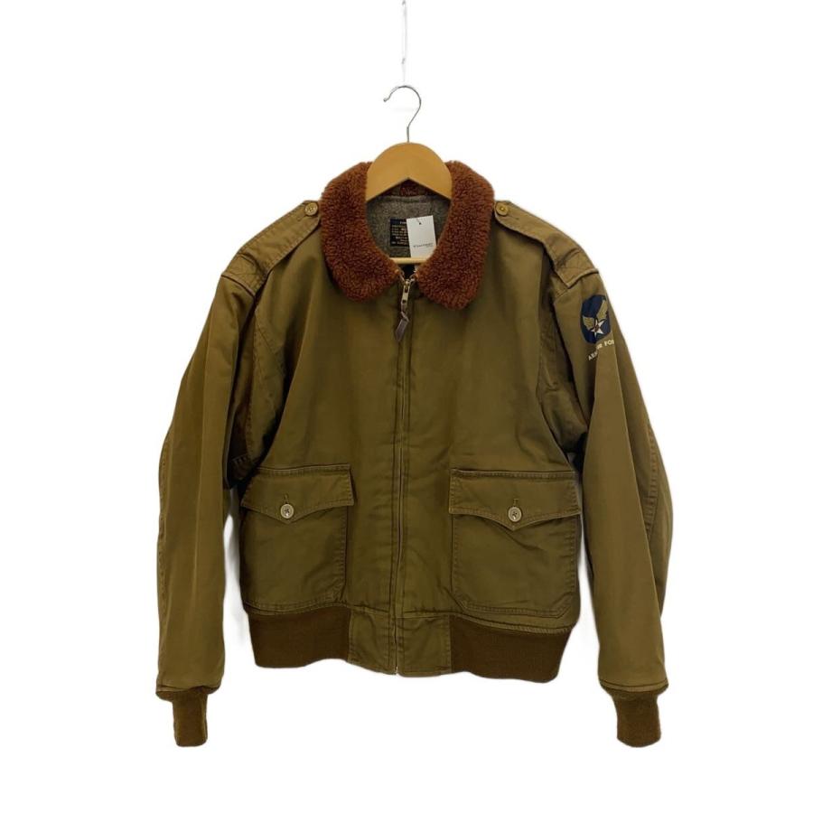 Buzz Rickson's◇フライトジャケット/40/--/KHK/無地/TYPE B-10/※変色