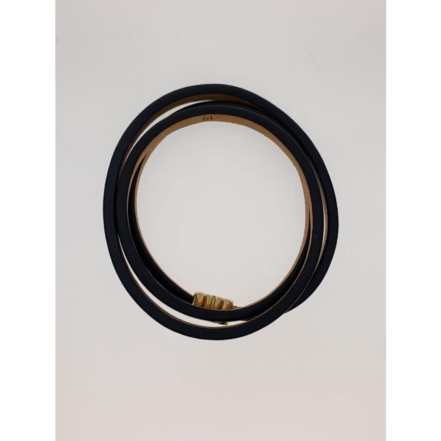 LOEWE◆ツイストバングル/レザー/BLK/レディース_2