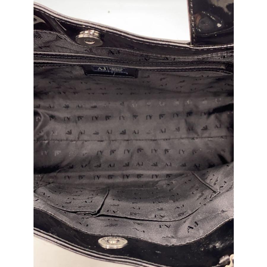ARMANI JEANS◇トートバッグ/エナメル/BLK/29155 : セカンド ARMANI JEANS◇トートバッグ/エナメル/BLK/29155 : セカンド