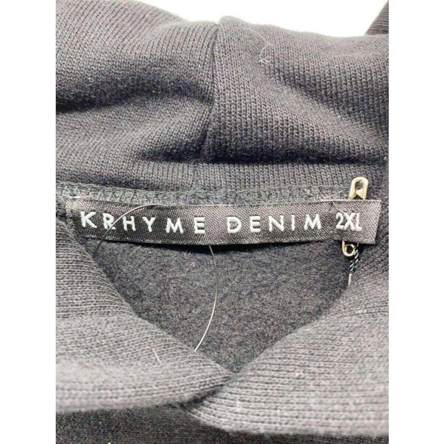 KRHYME DENIM/パーカー/XXL/コットン/BLK｜ssol-shopping｜03