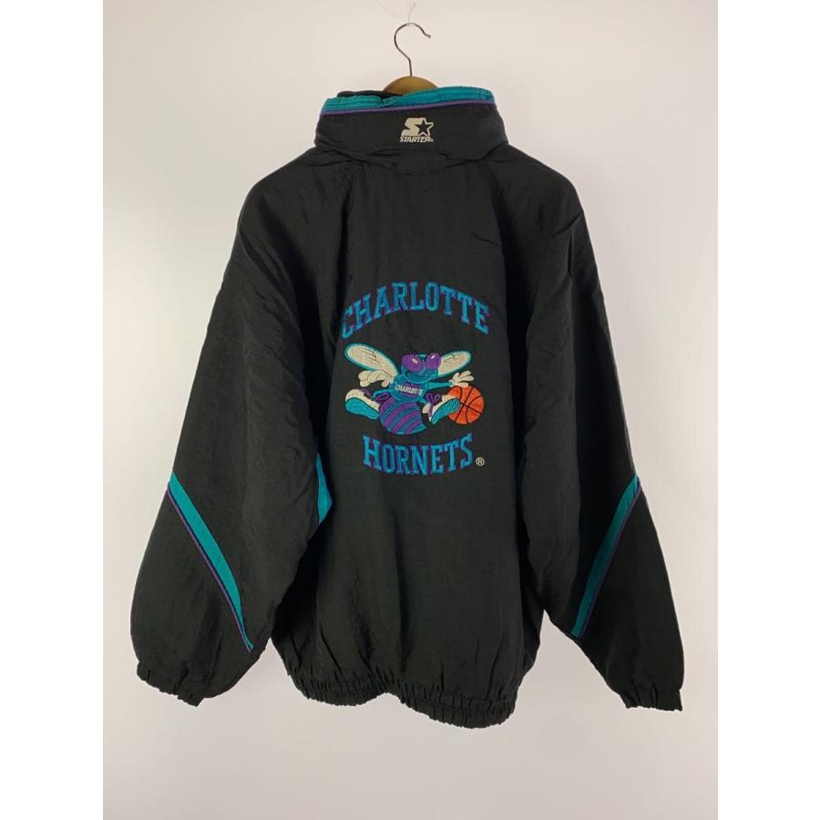 STARTER◇ナイロンジャケット/XL/ナイロン/BLK/90s/NBA/HORNETS STARTER◇ナイロンジャケット/XL/ナイロン/BLK/90s/NBA/HORNETS
