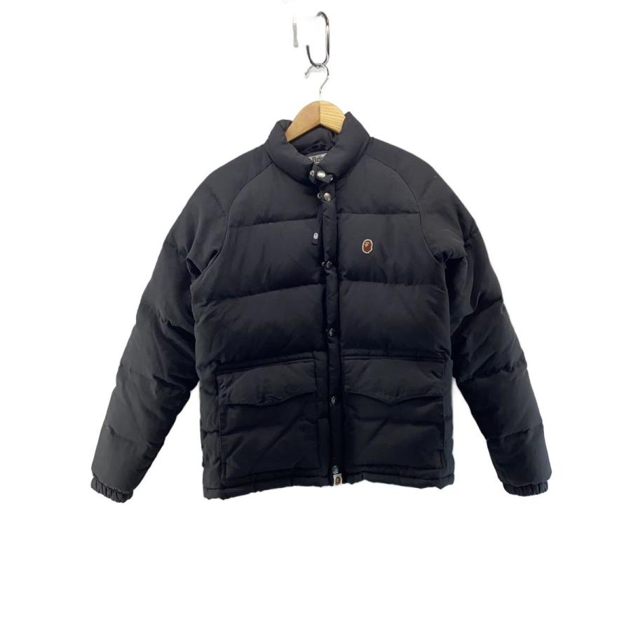 A BATHING APE◇ダウンジャケット/M/ナイロン/BLK/001gd201007x