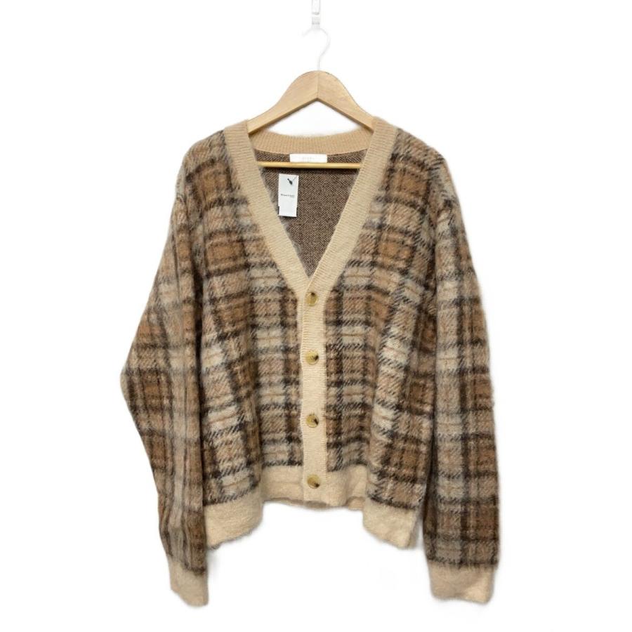 JieDa◇モヘア混カーディガン(厚手)/1/ナイロン/BEG/Jie-23W-KN02