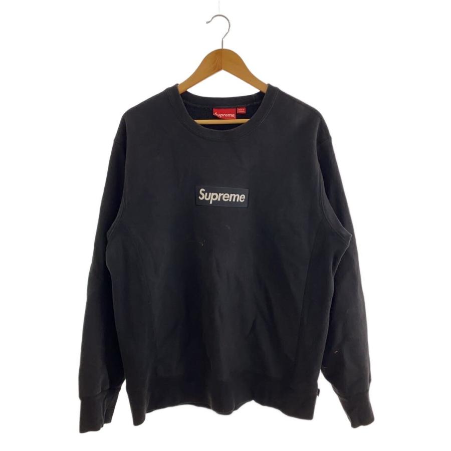 Supreme◇18AW Box Logo Crewneck/スウェット/L/コットン/BLK