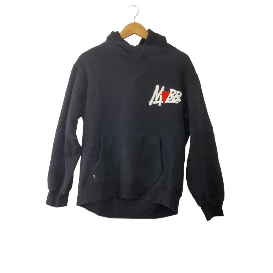 MOBBパーカー ハート 刺繍 サガラワッペン MOBB◇Heart Drip Wappen Hoodie/パーカー/SIZE:M/コットン/BLK