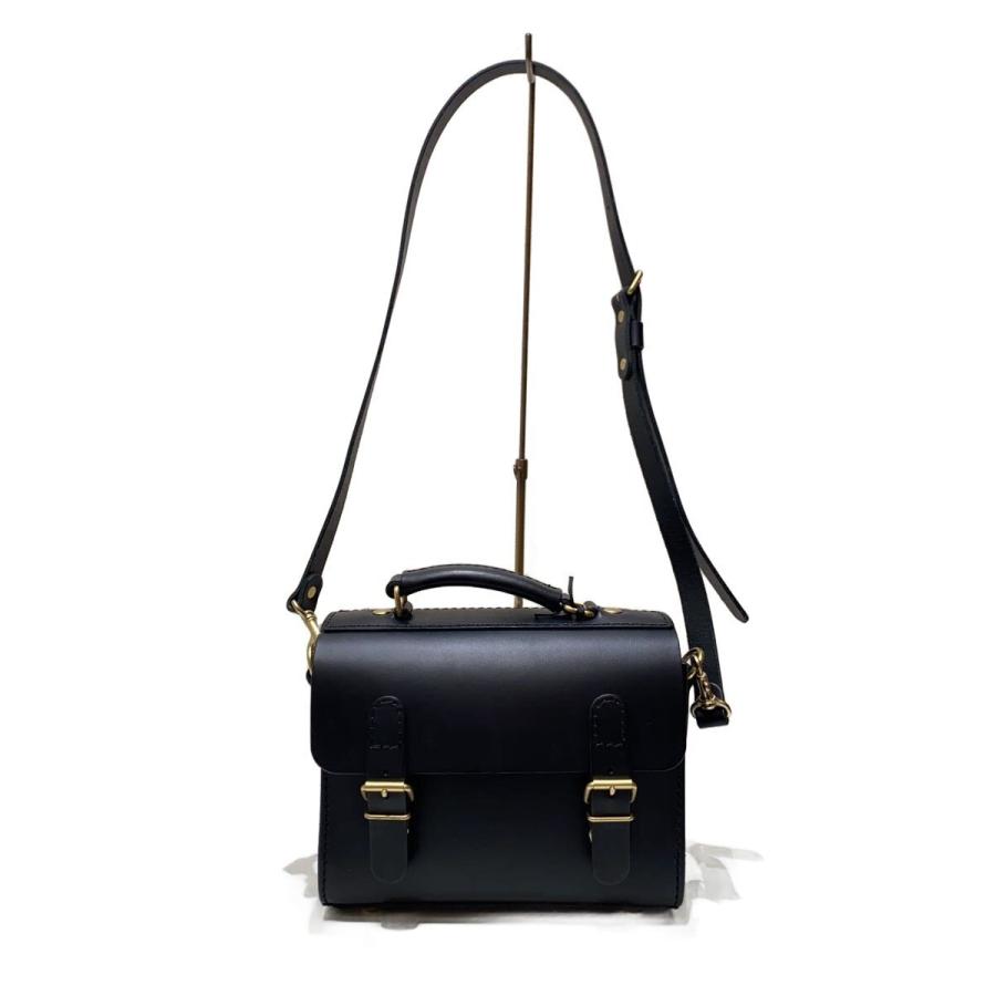 HERZ◇樽型ショルダーバッグ/2way/レザー/BLK// : セカンドストリート