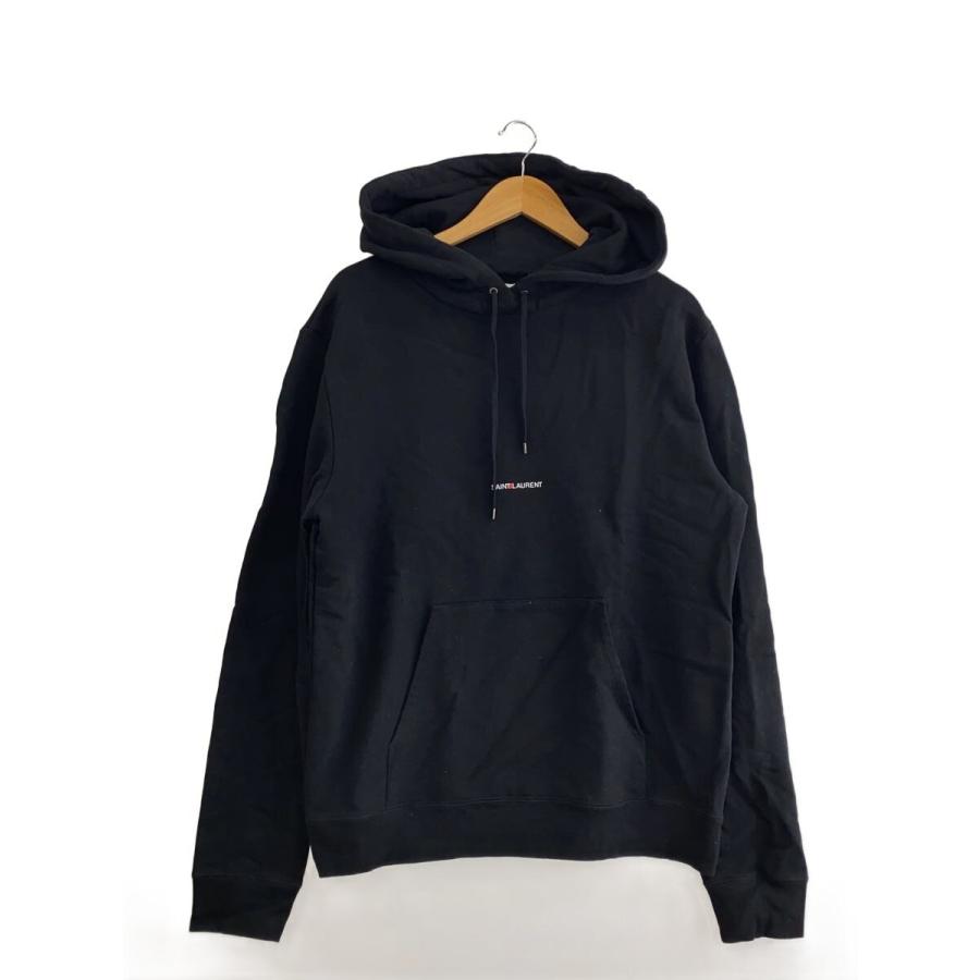 YVES SAINT LAURENT◇パーカー/L/コットン/BLK/T09T 677259 YB2PG 1000