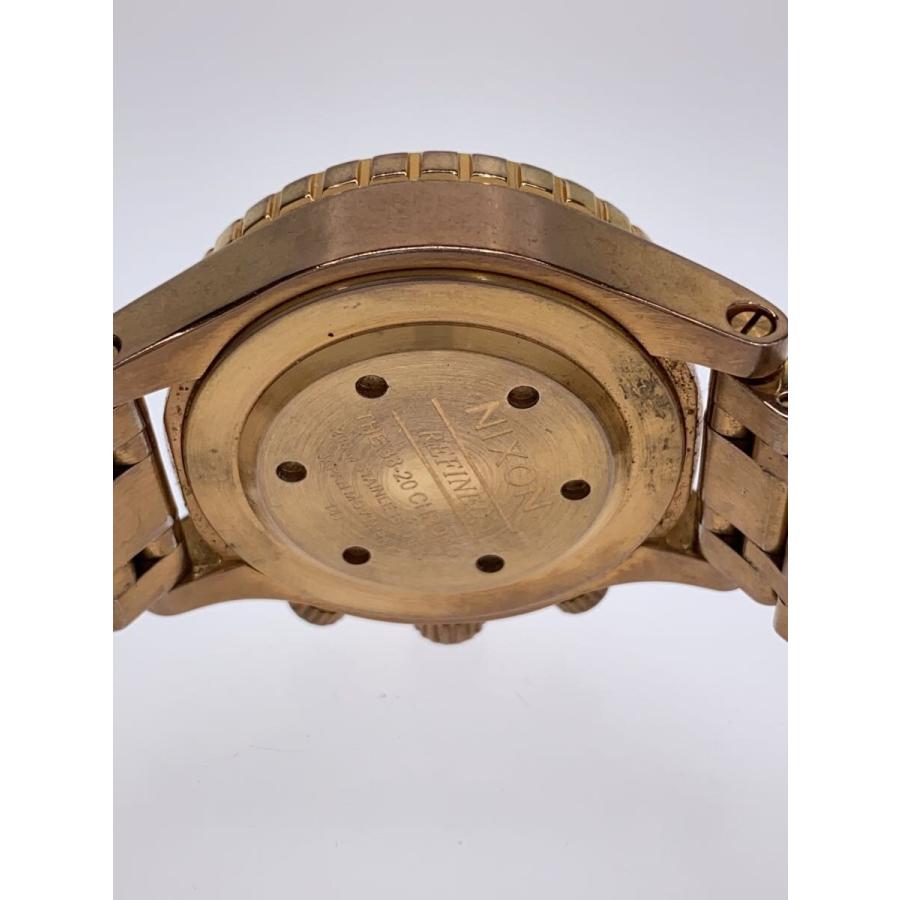 NIXON◇クォーツ腕時計/--/GLD/GLD/THE38−20/ピンクゴールド