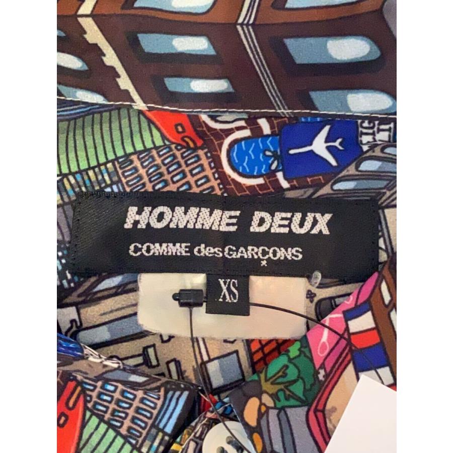 COMME des GARCONS HOMME DEUX◇長袖シャツ/XS/ポリエステル/マルチ 
