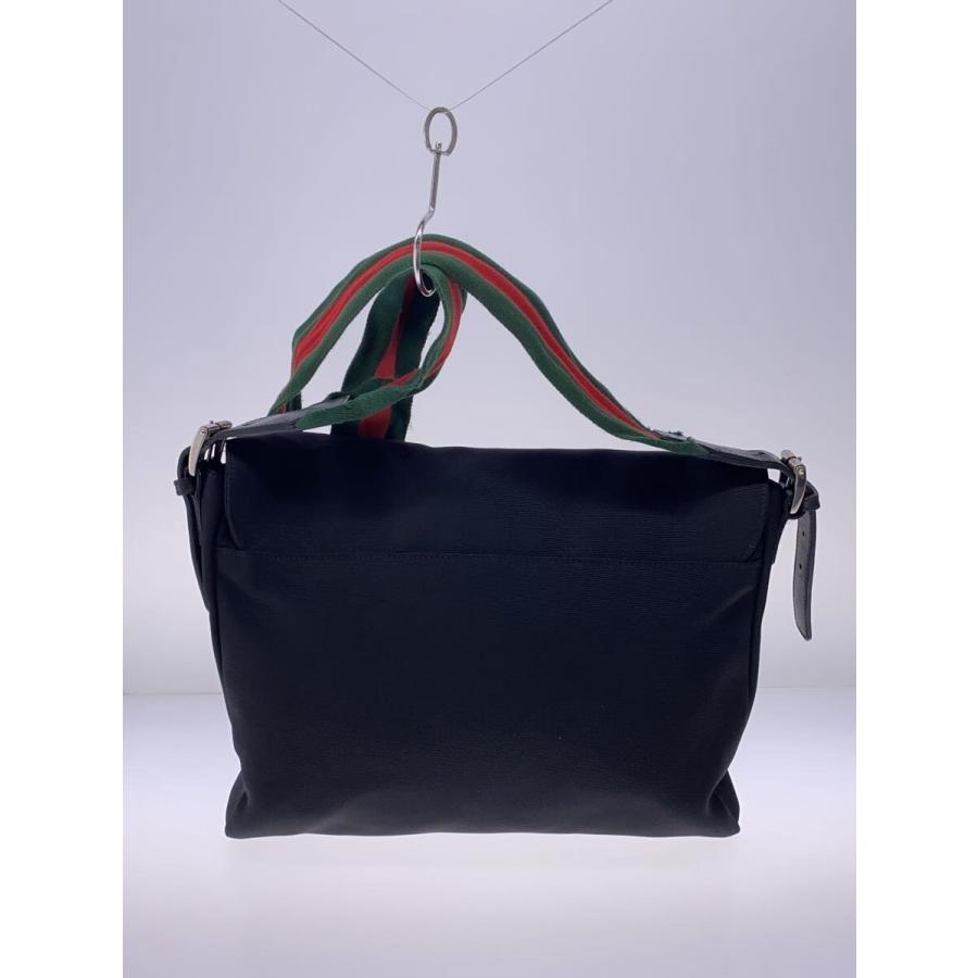 GUCCI◇ショルダーバッグ_テクノキャンバス/キャンバス/ブラック