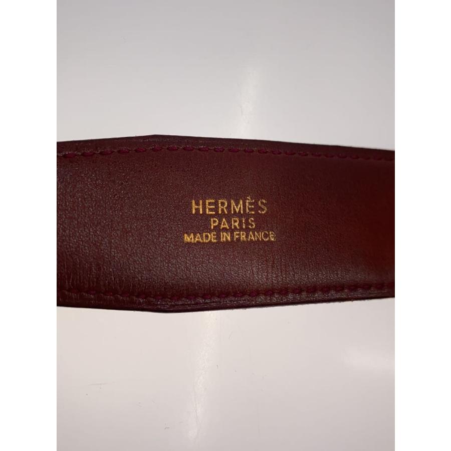 HERMES◇コンスタンス/65/ベルト/レザー/BLK/メンズ : セカンド