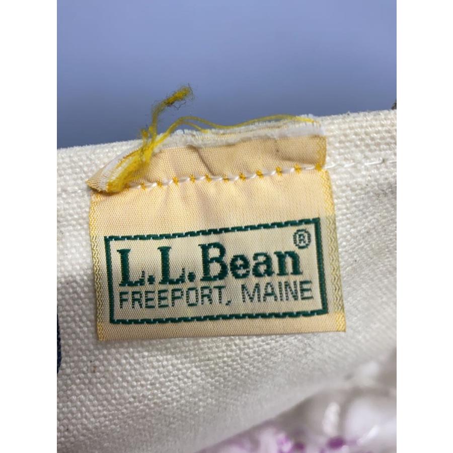 L.L.Bean◆トートバッグ/キャンバス/クリーム/無地_4