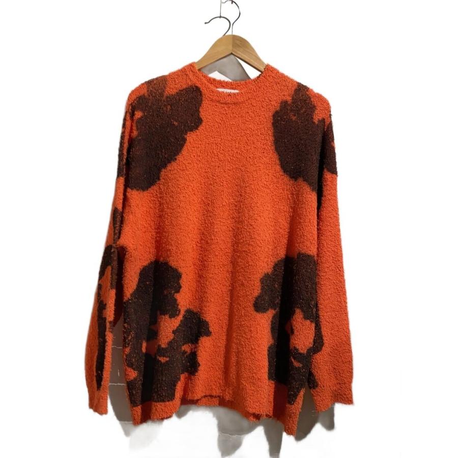 TTT_MSW◇Bonsai stencil Knit/M/コットン/ORN/ttt-2022ss-kt03