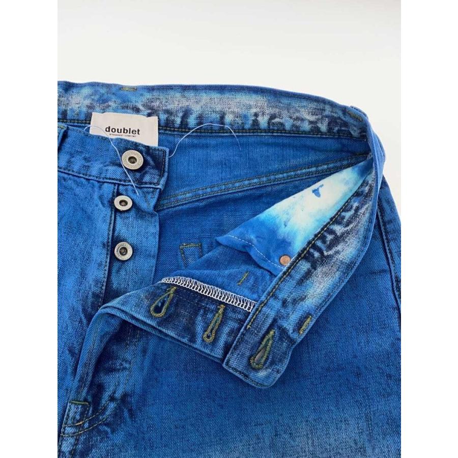 doublet◇ANIME HAND-PAINTING DENIM PANTS/ボトム/S/デニム/BLU