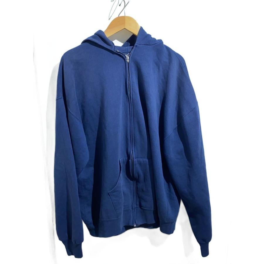 90s USA製 RUSSELL 無地 パーカー プルオーバー ネイビー XXL RUSSELL ATHLETIC◇90s/アメリカ製/ジップパーカー/XXL/コットン/NVY
