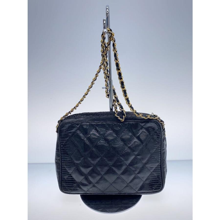 CHANEL◇マトラッセ/リザード/フリンジ/チェーンショルダーバッグ