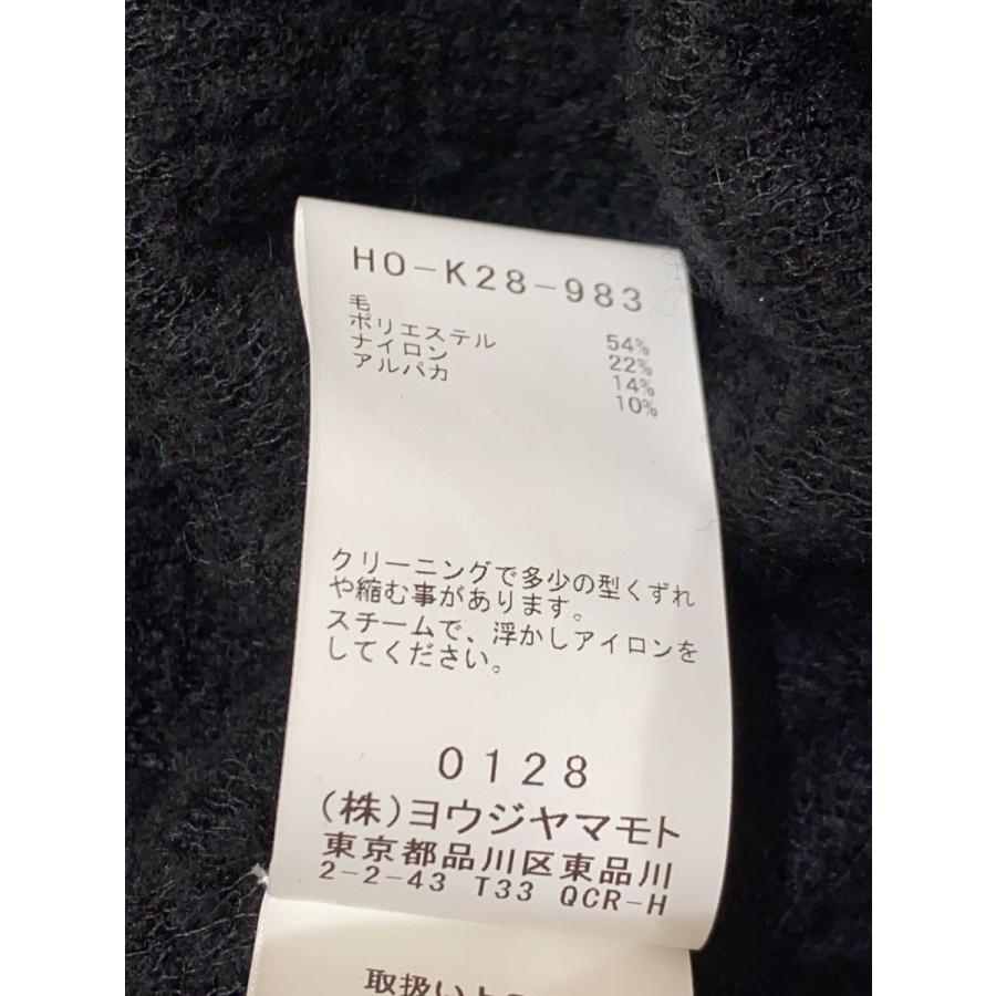 yohji yamamoto POUR HOMME◇8G KNOTTED KNIT WITH SIDE ZIP/3/ウール
