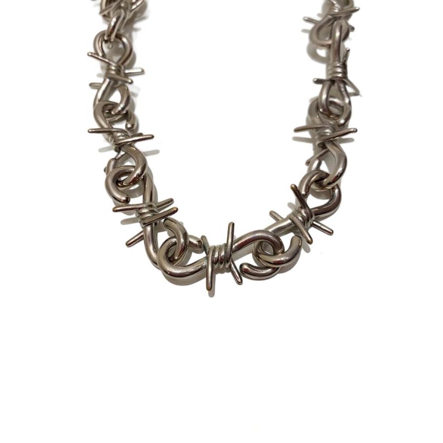 UNDERCOVER◇ワイヤーチェーンネックレス/SLV/トップ無/メンズ