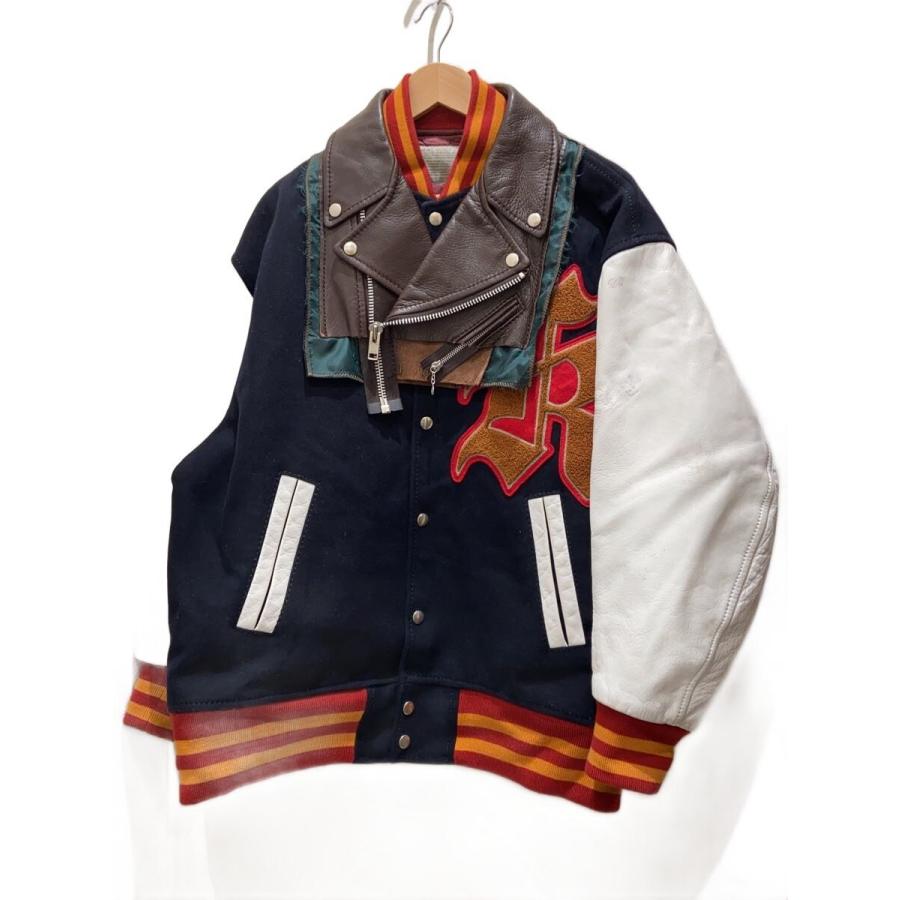 kolor◇21AW/スタジャン/M/ウール/BLK/21WCM-G02102 : セカンド