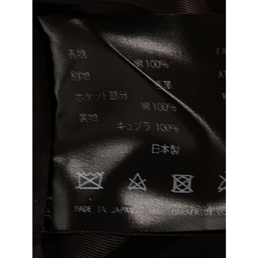 OMAR AFRIDI◇21AW/CAR COAT/袖切替/カーコート/44/馬革/CML/無地