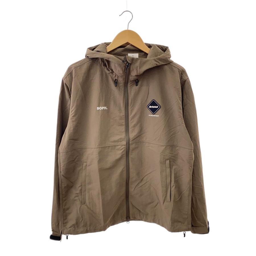 新品未使用ブラウンF.C.Real Bristol F.C.R.B.(F.C.Real Bristol)◇NYLON HOODED BLOUSON/S/ナイロン/BRW