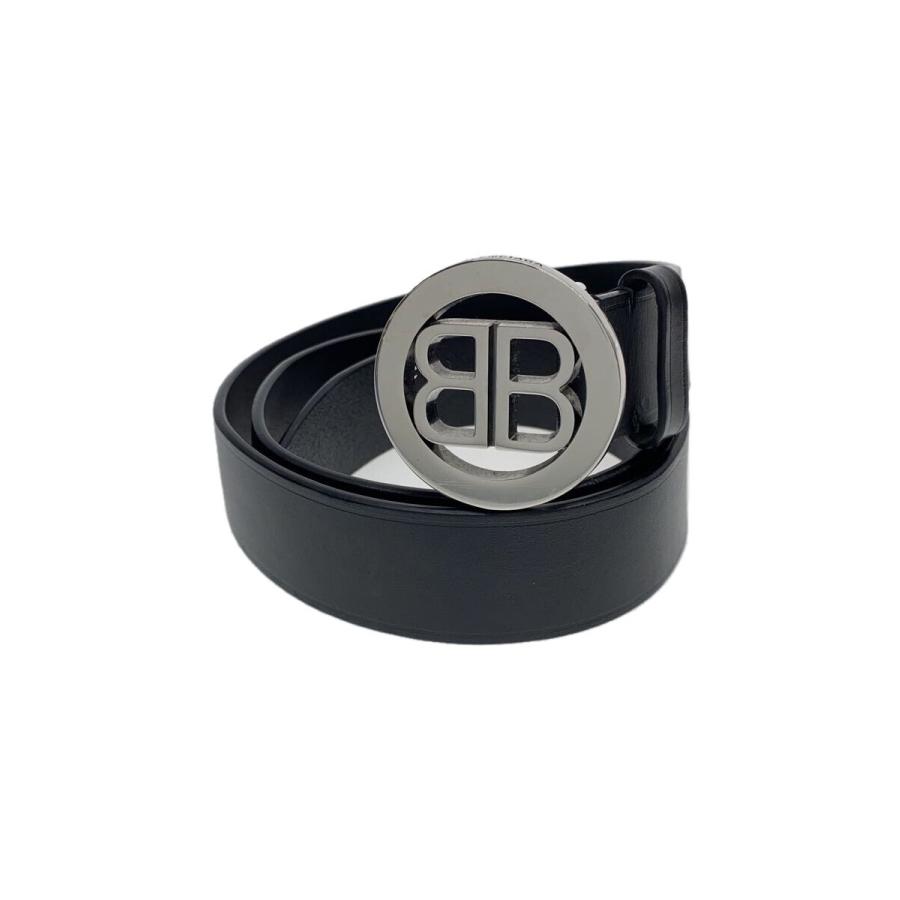 BALENCIAGA◇ベルト/レザー/BLK/メンズ : セカンドストリート
