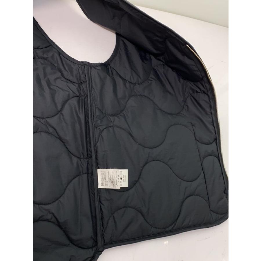 STUSSY◇ダウンベスト/L/ポリエステル/BLK/無地/115561// : セカンド