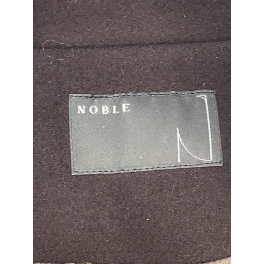 NOBLE◇25AWスタンドカラーオーバーコート/FREE/コットン/BRW/25-020