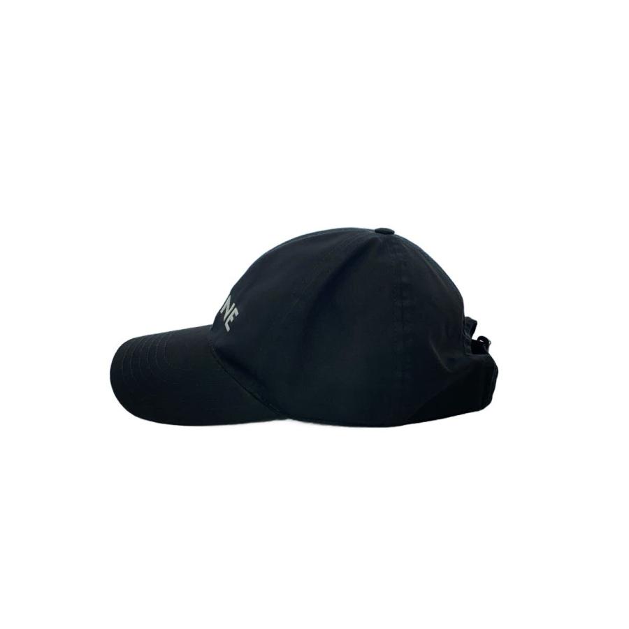 CELINE◇Triomphe base ball cap/キャップ/L/ポリエステル/BLK/メンズ