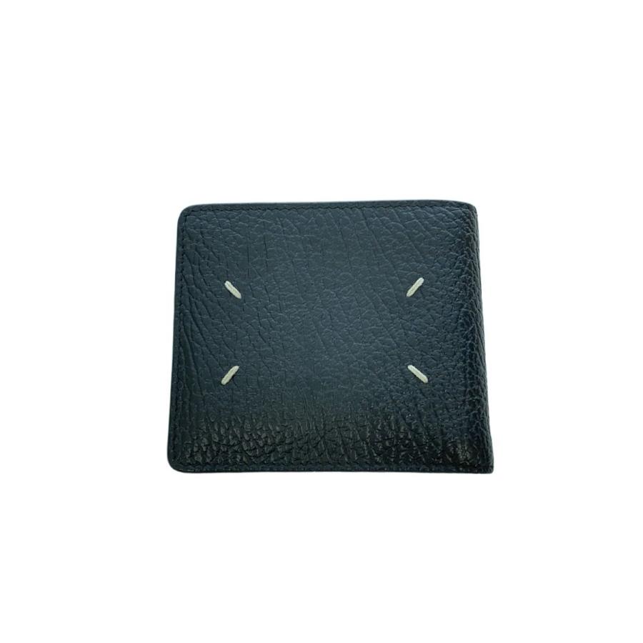 Maison Margiela◇2つ折り財布/レザー/BLK/無地/メンズ : セカンド