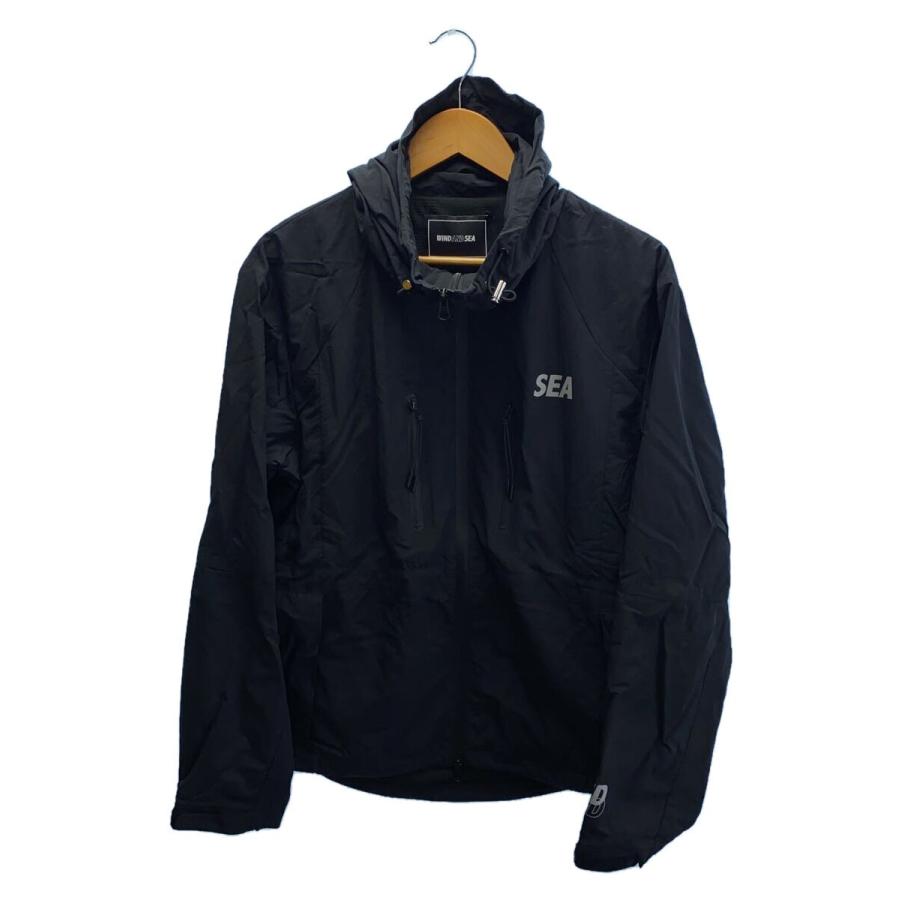 WIND AND SEA◇ジャケット/S/ナイロン/BLK/プリント/WDS-O-FTK-25-Q1