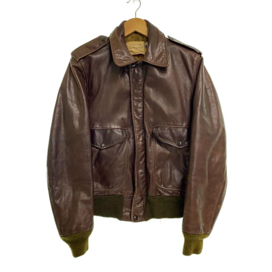Schott　size40　a-2　フライトジャケット　ブラウン　美品 Schott N.Y.C（ショット） ジャケット SCHOTT A-2 ゴート スウェード