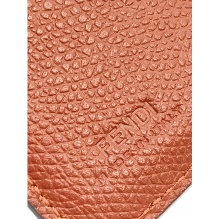 FENDI◇エフイズフェンディ/2つ折り財布/--/BRW/無地/レディース/スレ