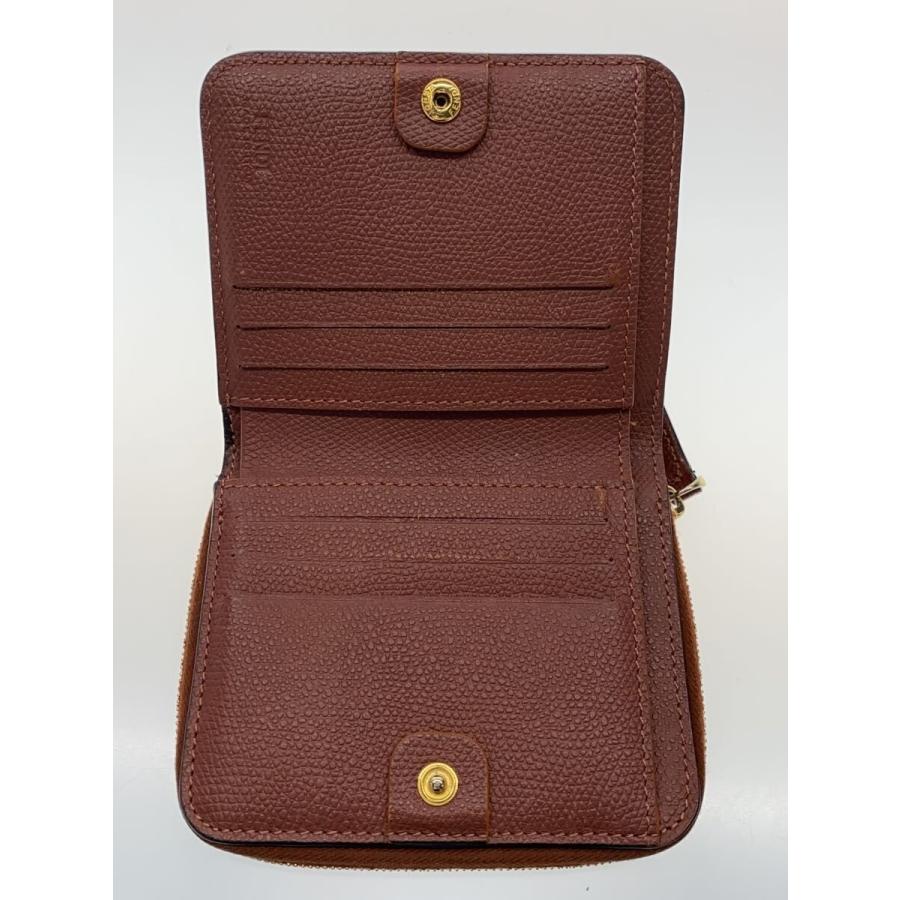 FENDI◇エフイズフェンディ/2つ折り財布/--/BRW/無地/レディース/スレ