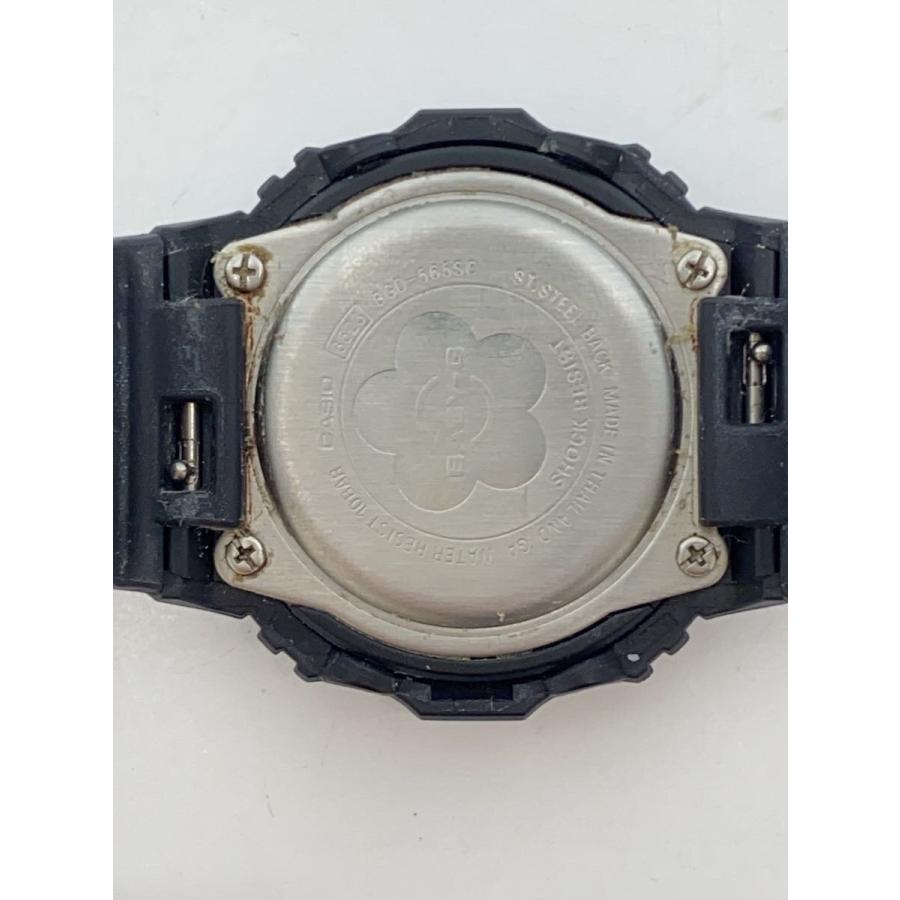 CASIO◇Baby-G/×MARY QUANT/クォーツ腕時計/デジタル/ラバー/PNK/BLK