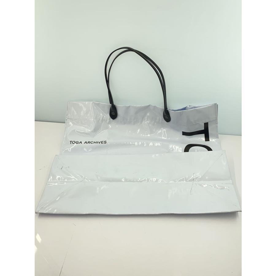 TOGA VIRILIS ARCHIVES◇Logo tote/トートバッグ/PVC/WHT// : セカンド