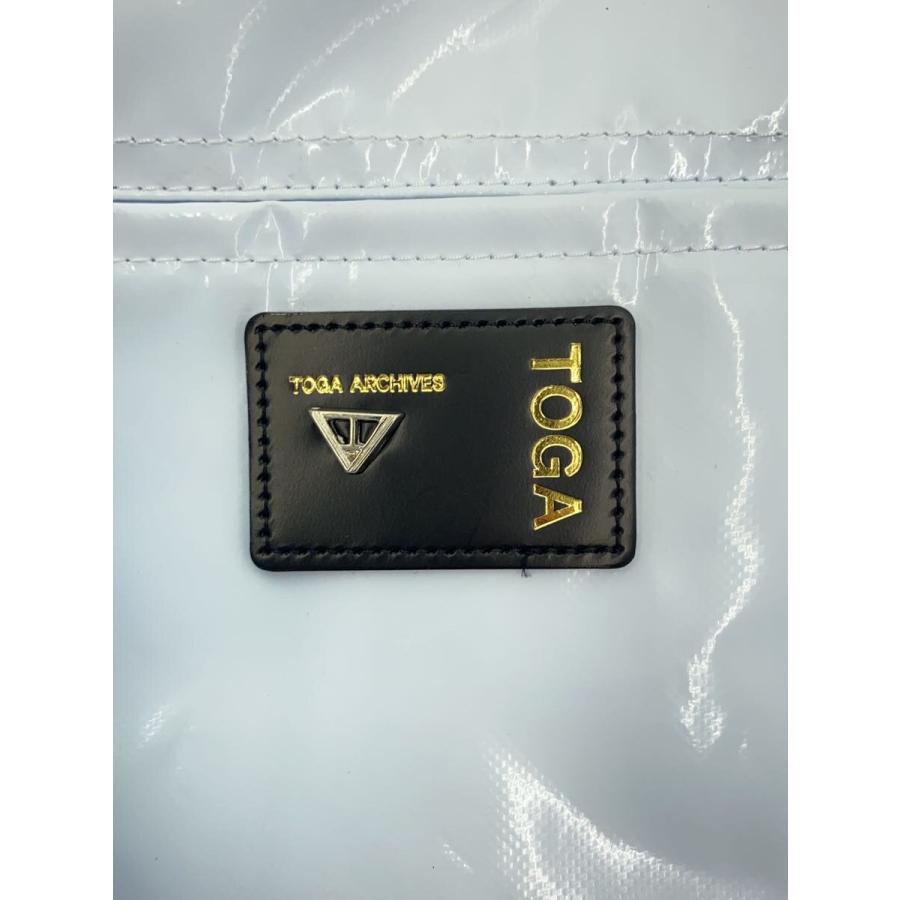 TOGA VIRILIS ARCHIVES◇Logo tote/トートバッグ/PVC/WHT