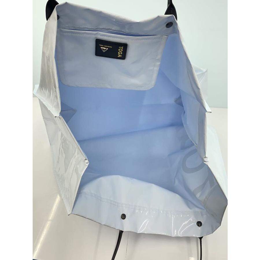 TOGA VIRILIS ARCHIVES◇Logo tote/トートバッグ/PVC/WHT// : セカンド
