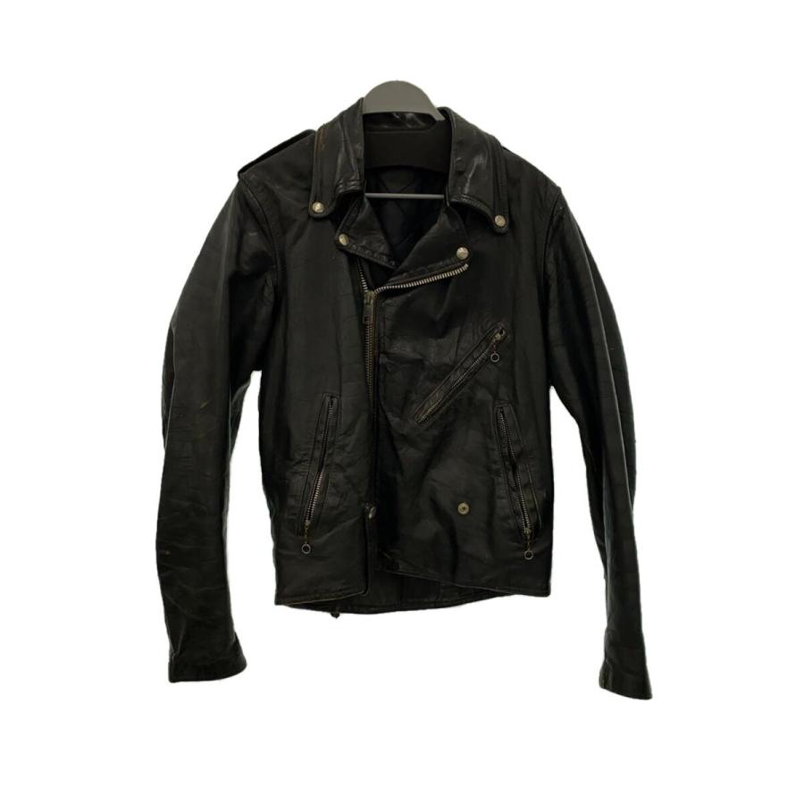 70s AMFタグHARLEY-DAVIDSON ダブル ライダースジャケット HARLEY DAVIDSON◇70S/VINTAGE/AMF/ダブルライダース /36/レザー/BLK