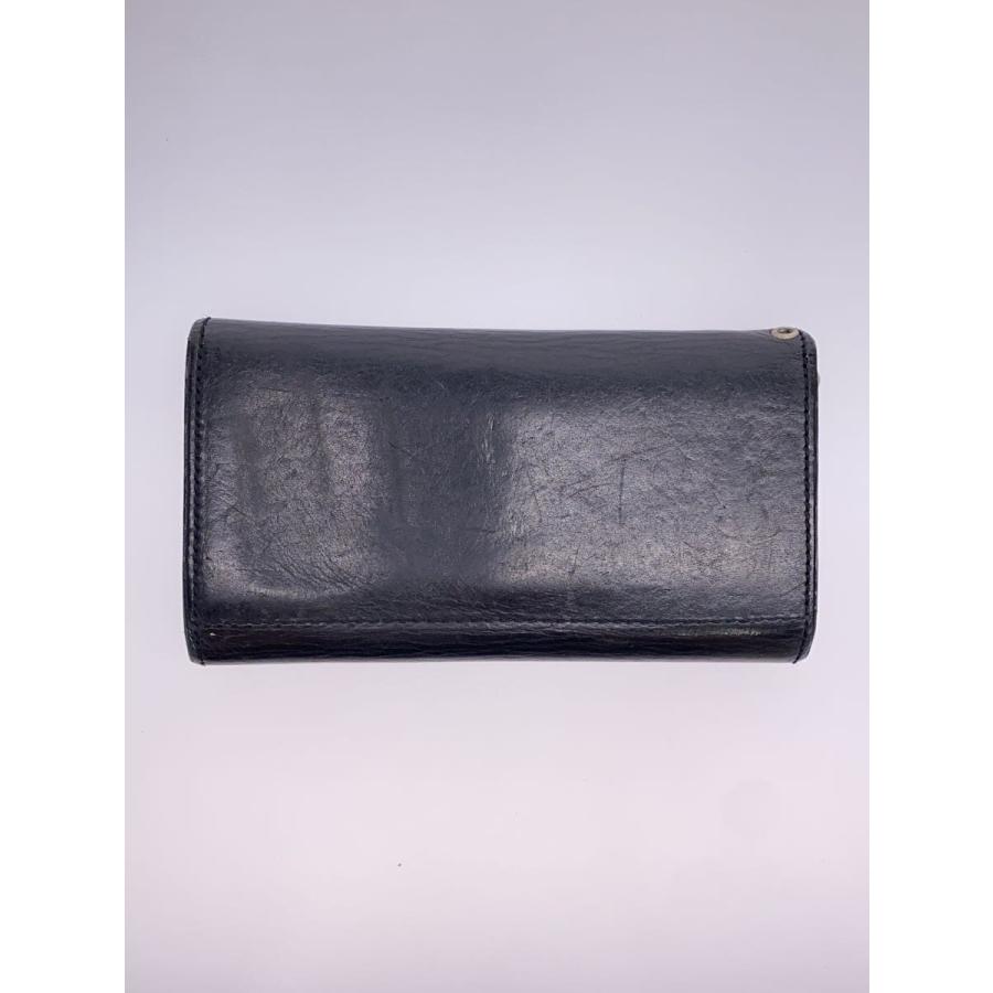 【良品】ハーレーダビッドソン トラッカーウォレット ブラック レザー ミドル HARLEY DAVIDSON◇USA製/トラッカーウォレット/長財布/レザー/BLK