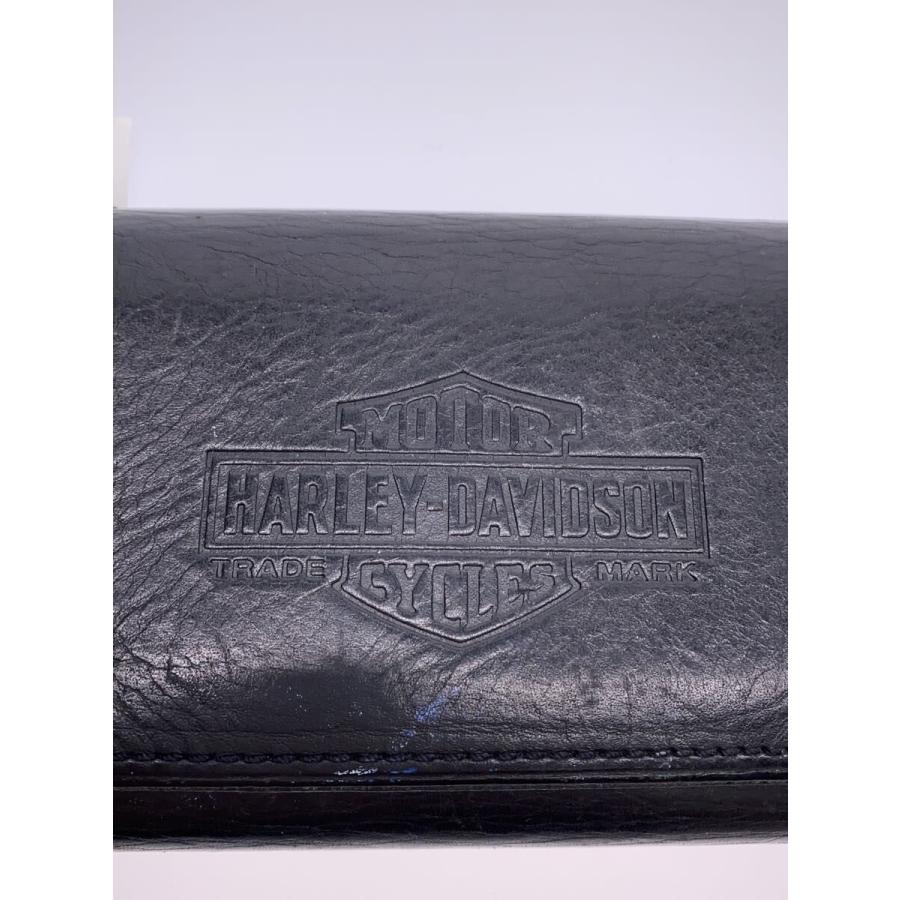 HARLEY DAVIDSON◇USA製/トラッカーウォレット/長財布/レザー/BLK