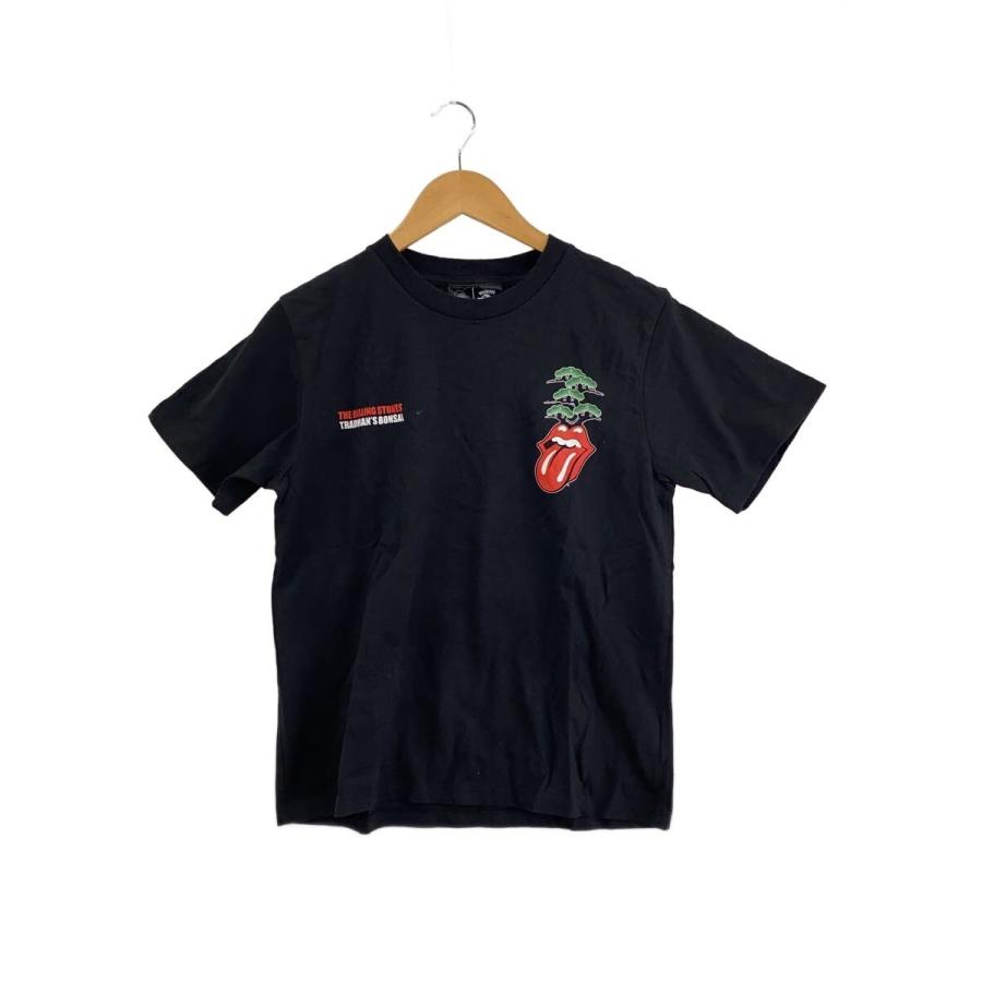RS No.9 x TRADMAN'S BONSAI Tシャツ M ROLLING STONES◇RS NO.9/TRADMANS BONSAI/Tシャツ/S/コットン/BLK