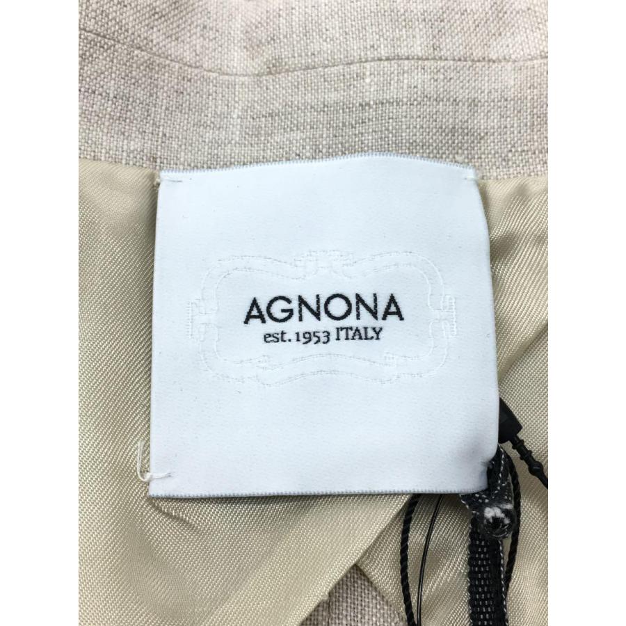 Agnona◆アニオナ/テーラードジャケット/U3033/40/リネン/クリーム｜ssol-shopping｜03